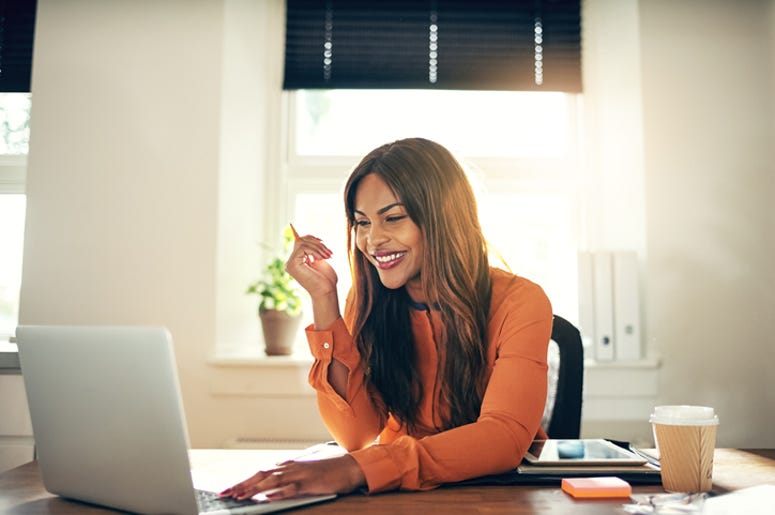 Woman Working from Home