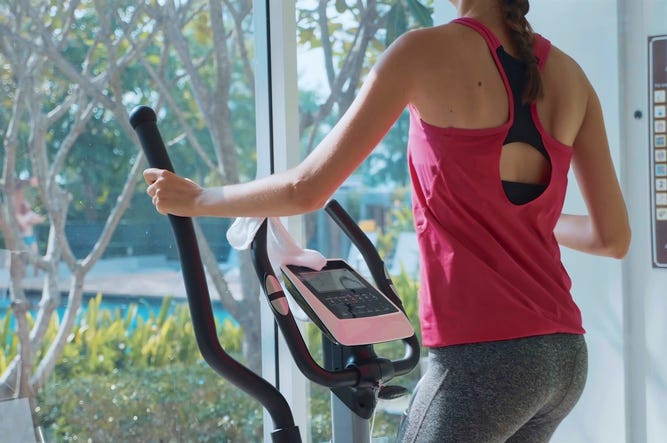 Woman Exercising