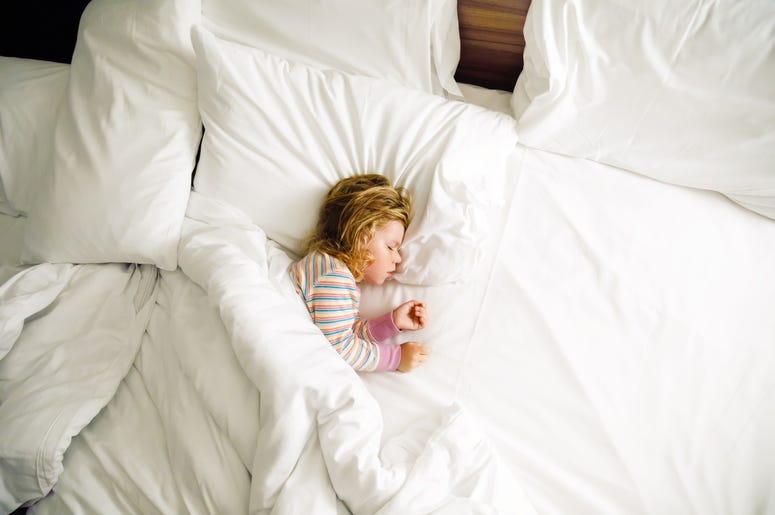 kid in bed