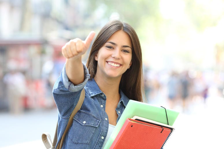 Excited woman