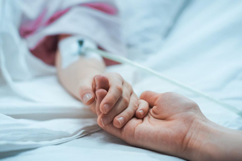 Woman with Sick Mother