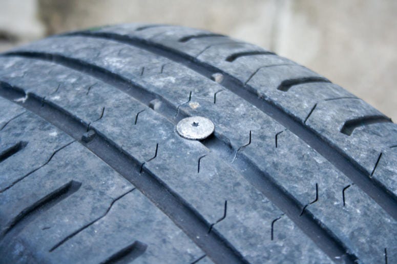 Nail in Tire