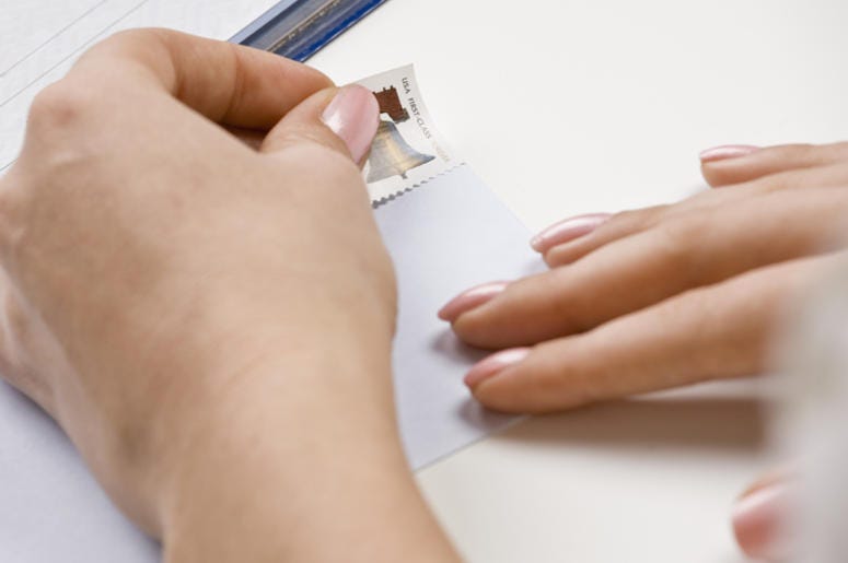 Stamp on an Envelope