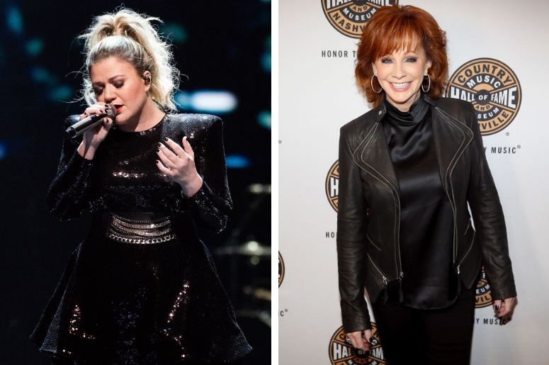 Kelly Clarkson and Reba McEntire Kelly Clarkson and Reba McEntire