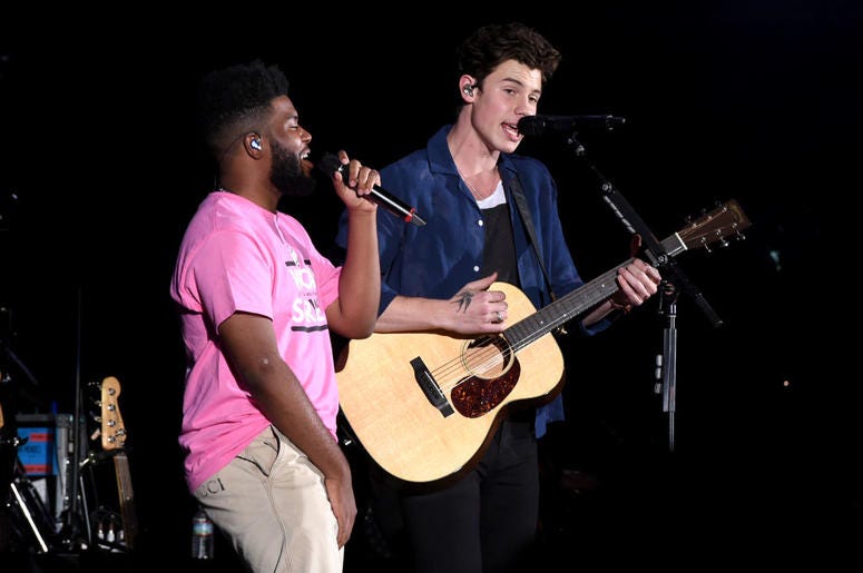 Khalid and Shawn Mendes perform at We Can Survive Khalid and Shawn Mendes perform at We Can Survive