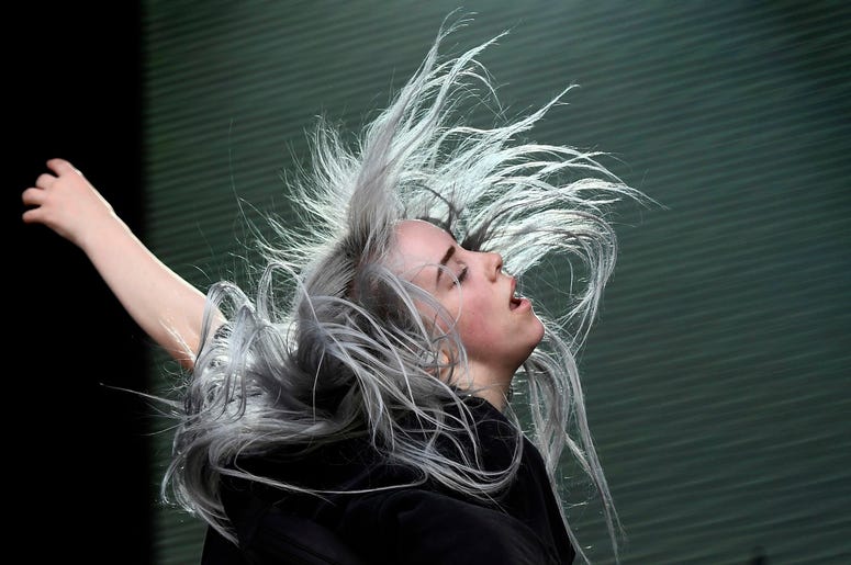 Billie Eilish performs during the Bonnaroo Music and Arts Festival. Billie Eilish performs during the Bonnaroo Music and Arts Festival.