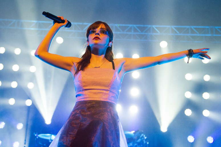 Lauren Mayberry of Chvrches performs on stage at O2 Academy on 08 February 2019 in Birmingham, England Lauren Mayberry of Chvrches performs on stage at O2 Academy on 08 February 2019 in Birmingham, England