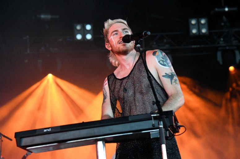 Nicholas Petricca of Walk The Moon performs Nicholas Petricca of Walk The Moon performs