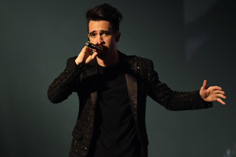 Brendon Urie of Panic! at the Disco performs at BB&T Center Brendon Urie of Panic! at the Disco performs at BB&T Center