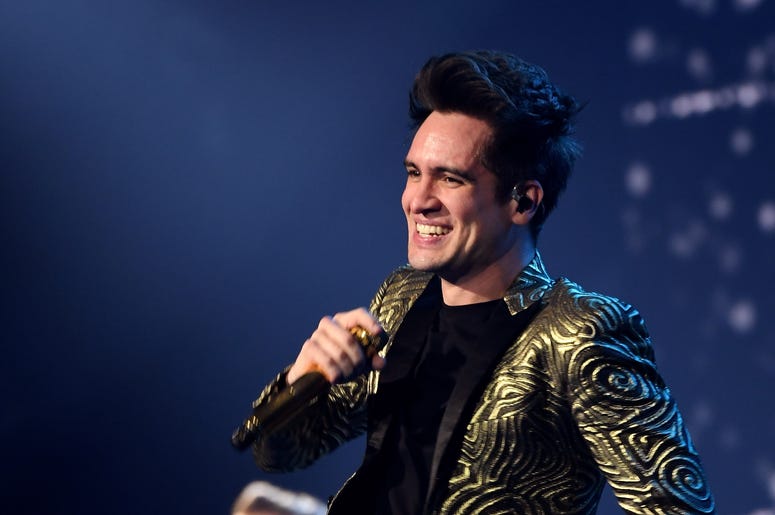 Brendon Urie of Panic! at the Disco performs during the 'PRAY FOR THE WICKED' tour at Golden 1 Center on February 20, 2019 in Sacramento, California Brendon Urie of Panic! at the Disco performs during the 'PRAY FOR THE WICKED' tour at Golden 1 Center on February 20, 2019 in Sacramento, California