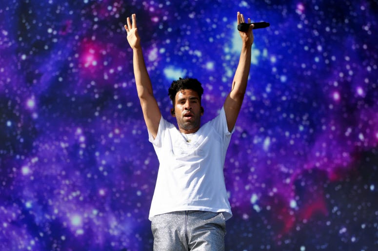 SuperDuperKyle (KYLE) performs onstage during the 2018 Coachella Valley Music And Arts Festival at the Empire Polo Field on April 20, 2018 in Indio, California. SuperDuperKyle (KYLE) performs onstage during the 2018 Coachella Valley Music And Arts Festival at the Empire Polo Field on April 20, 2018 in Indio, California.