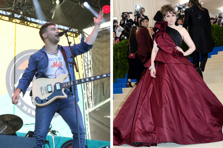 Jack Antonoff of Bleachers and Lena Dunham Jack Antonoff of Bleachers and Lena Dunham