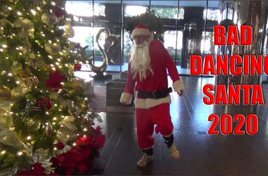 bad dancing santa