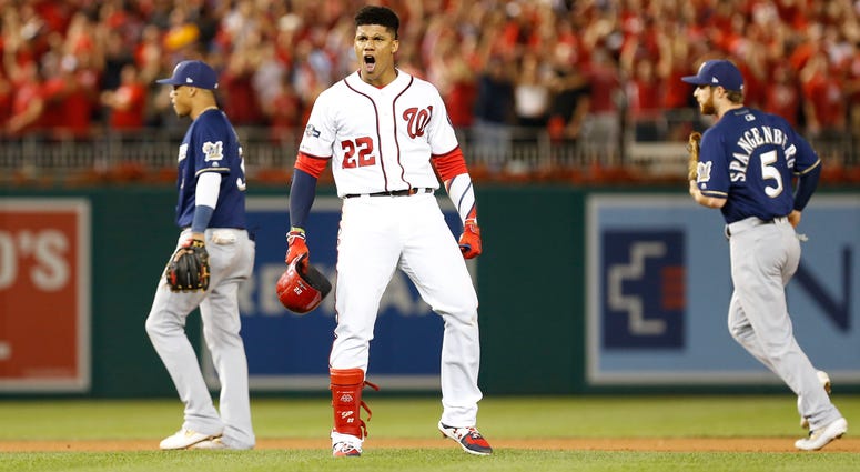 Juan Soto gives the Nationals the lead in the Wild Card game