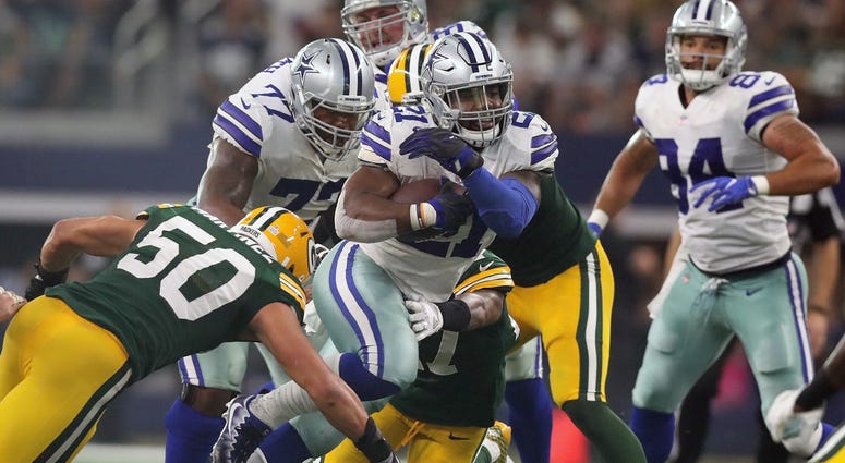 Zeke Elliott vs the Packers run defense