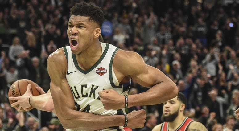 Giannis reacts to win over Raptors