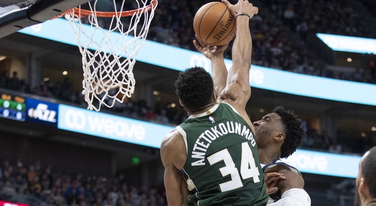 GIannis rejects Donovan Mitchell