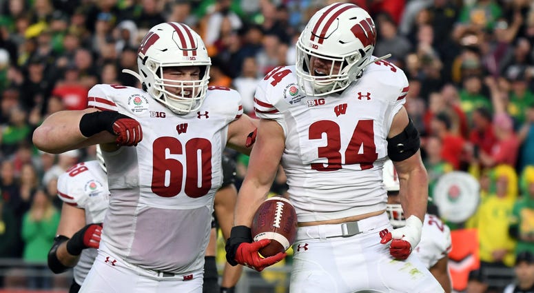 Mason Stokke, Logan Bruss, Wisconsin Badgers