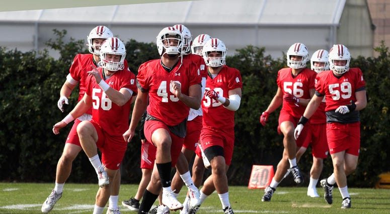Badger football players get loose