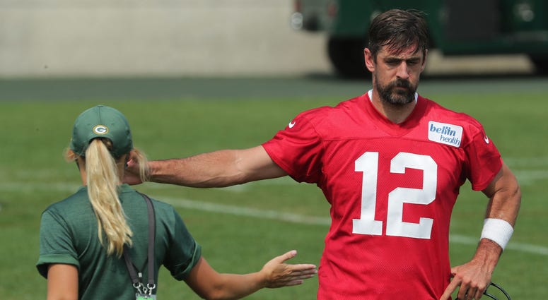 Rodgers at Packers training camp