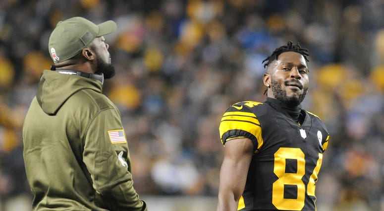 Antonio Brown Mike Tomlin Steelers
