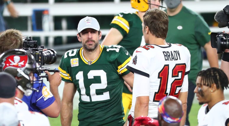 Packers Aaron Rodgers Tom Brady