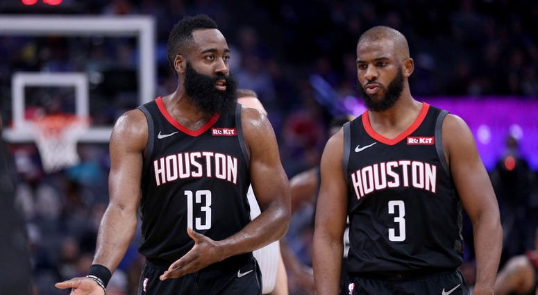 James Harden Chris Paul Houston Rockets NBA