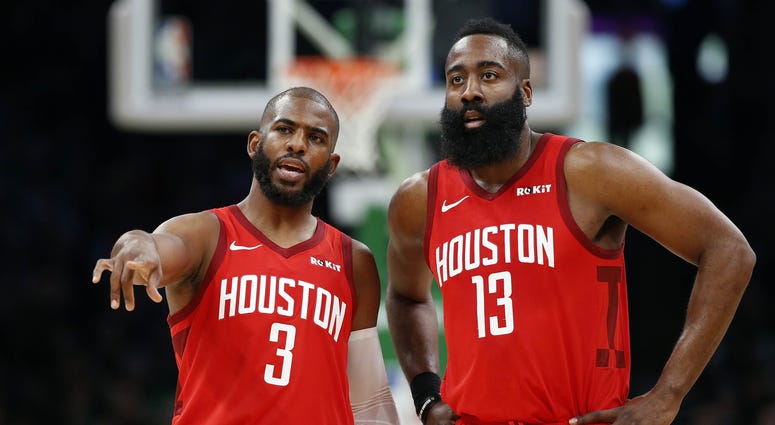 James Harden Chris Paul Houston Rockets NBA