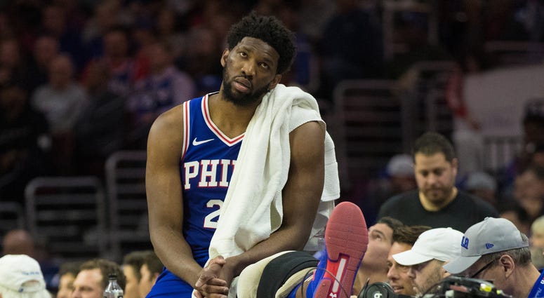 Joel Embiid Sixers Nets NBA Playoffs
