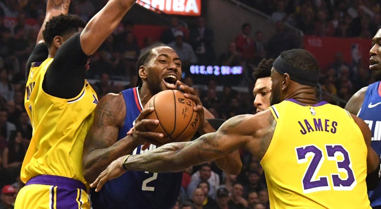 Kawhi Leonard LeBron James Clippers Lakers
