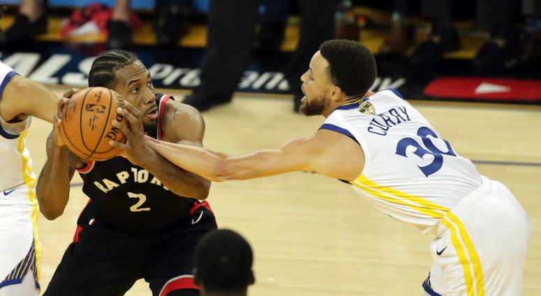 Kawhi Leonard Steph Curry NBA Finals