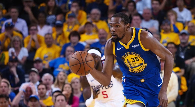 Kevin Durant Warriors Clippers NBA Playoffs