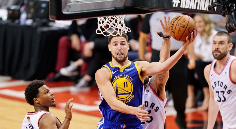 Klay Thompson Warriors Raptors NBA Finals