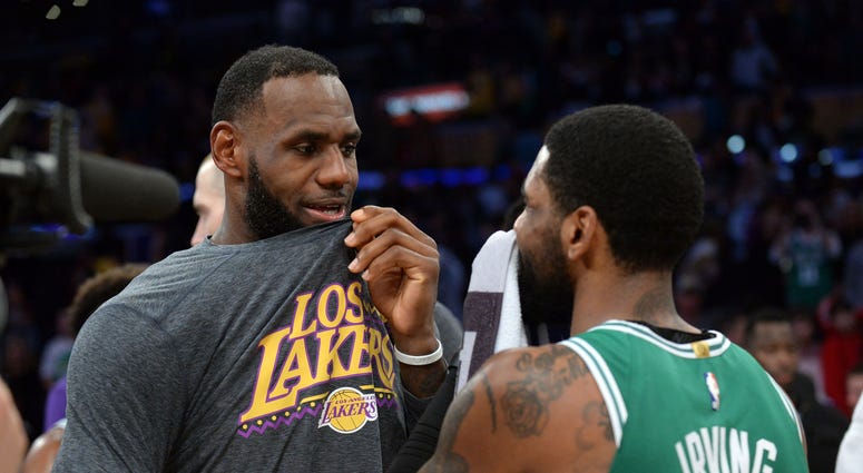 LeBron James Lakers Kyrie Irving