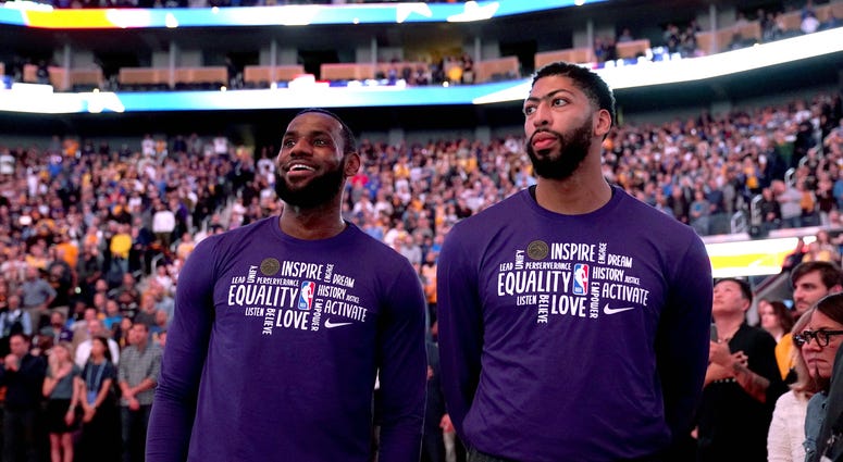 LeBron James Anthony Davis Lakers