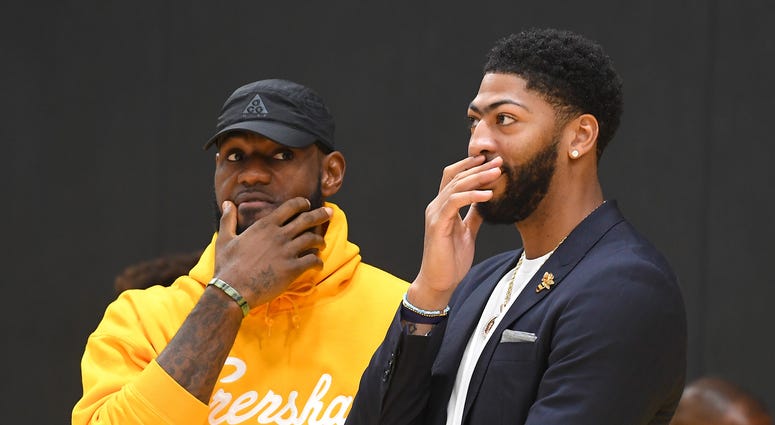 LeBron James Anthony Davis Lakers