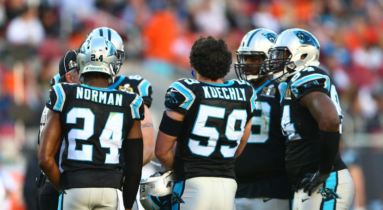 Luke Kuechly Josh Norman Super Bowl 50
