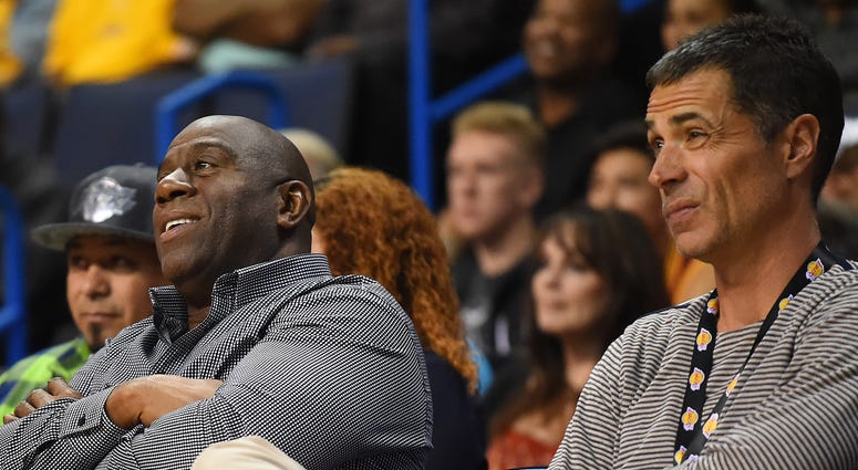 Magic Johnson Rob Pelinka Lakers