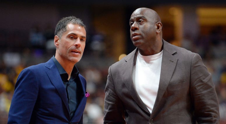 Magic Johnson Rob Pelinka