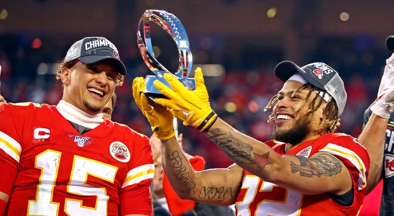 Patrick Mahomes Chiefs AFC Championship