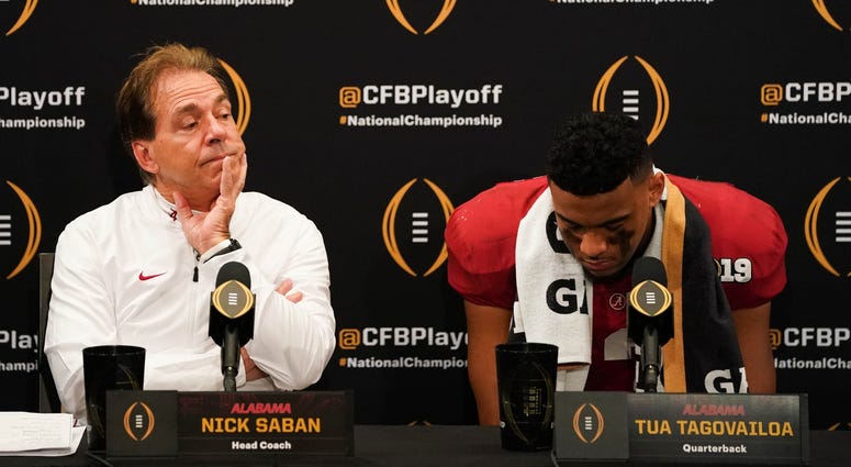 Nick Saban Tua Tagovailoa Alabama