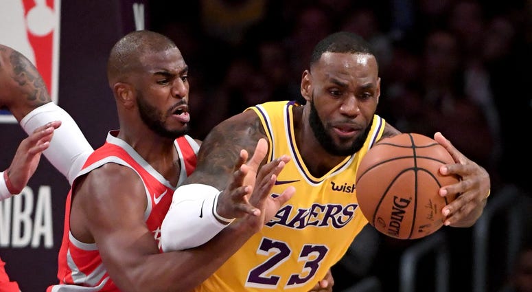 Chris Paul LeBron James Lakers