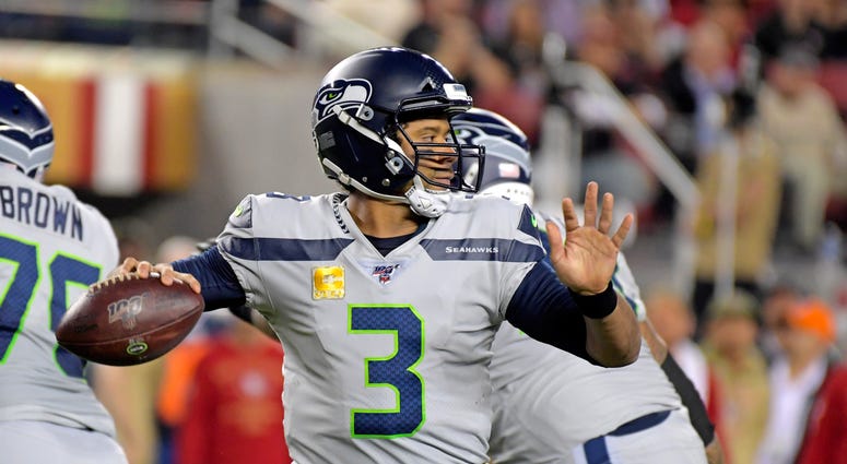 Russell Wilson Seahawks Niners