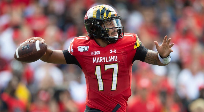 Maryland Terrapins quarterback Josh Jackson (17) throws during the second half against the Syracuse Orange at Capital One Field at Maryland Stadium. Maryland Terrapins quarterback Josh Jackson (17) throws during the second half against the Syracuse Orange at Capital One Field at Maryland Stadium.