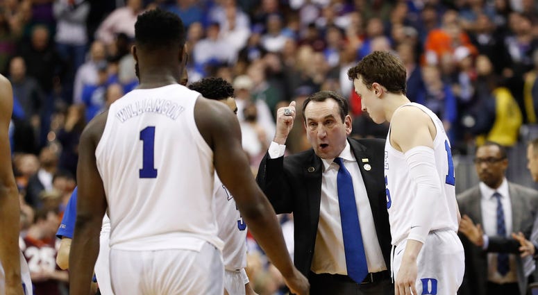 Zion Williamson Mike Krzyzewski Duke