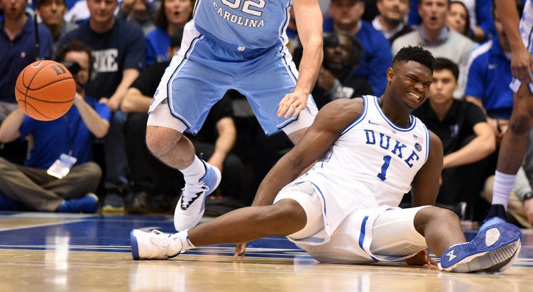 Zion Williamson Knee Injury North Carolina Duke
