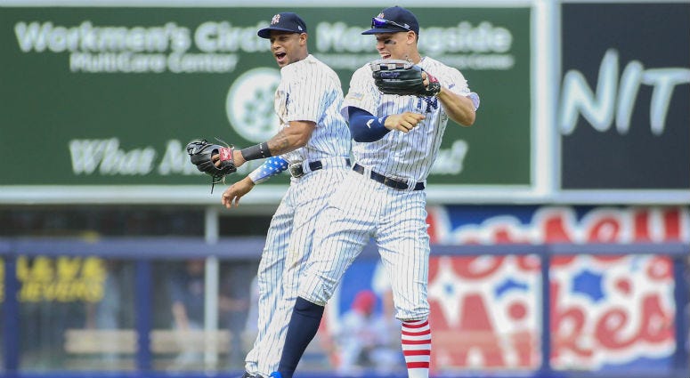 Aaron Hicks and Aaron Judge Aaron Hicks and Aaron Judge