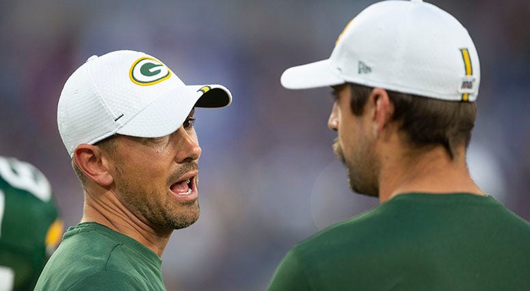 Aaron Rodgers and Matt LaFleur