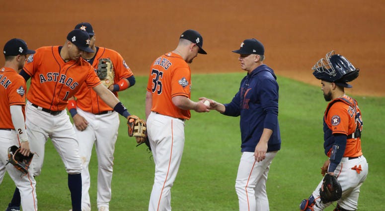 AJ Hinch World Series Game 7