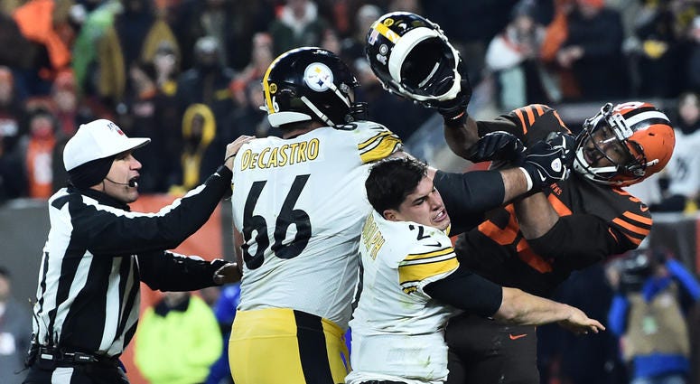 Cleveland Browns Myles Garrett Steelers Brawl